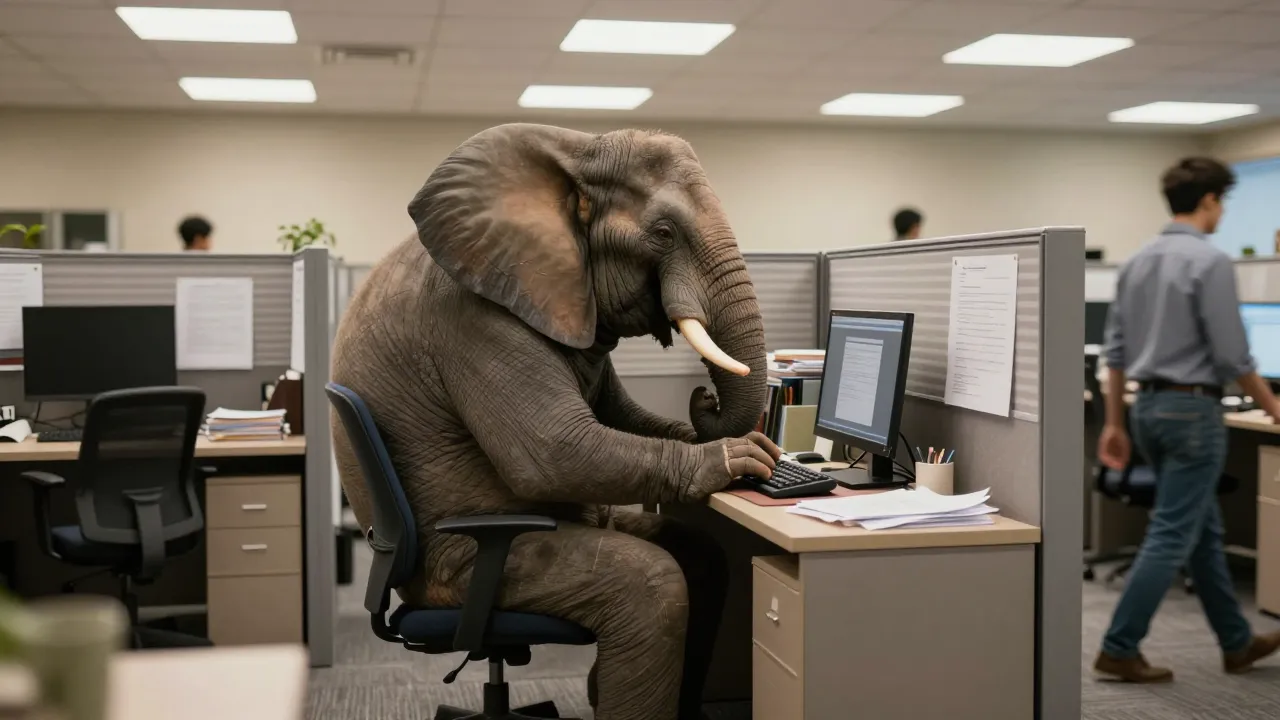 Elephant in Cubicle